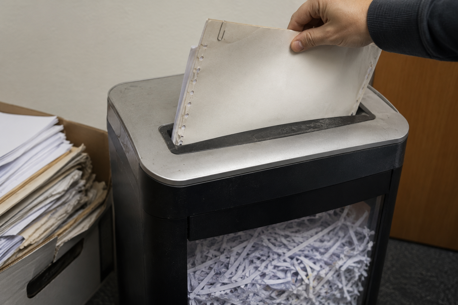 aktenvernichtung papierschredder